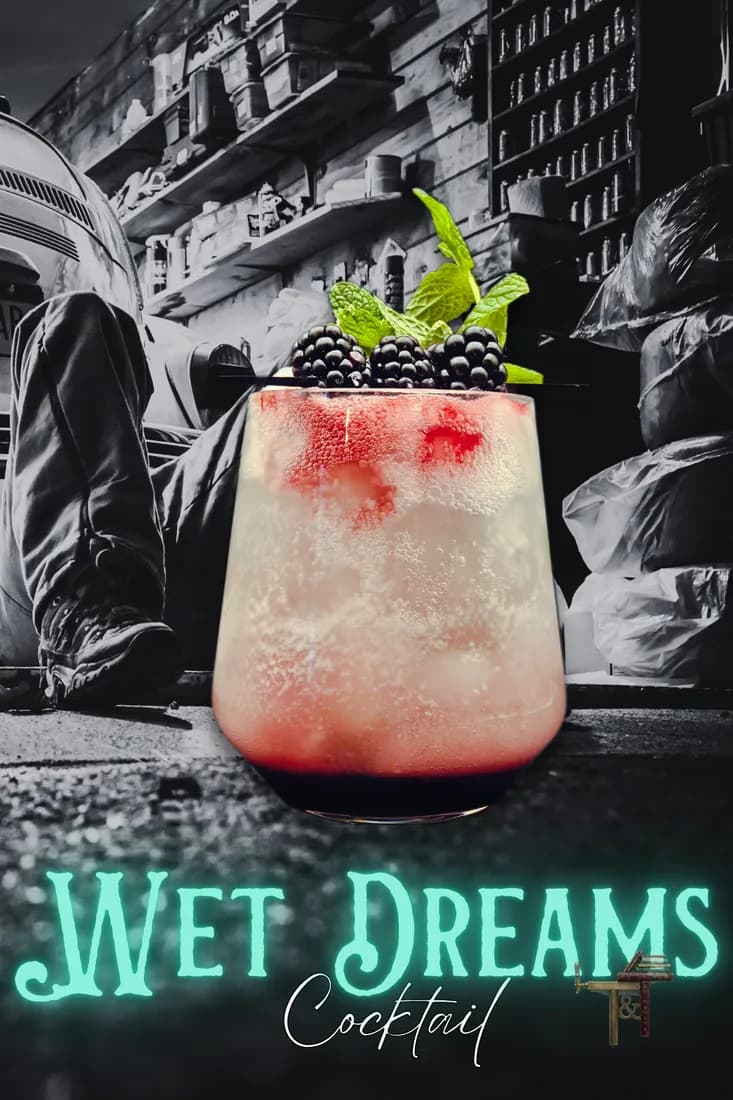 Wet Dreams — drink this book: the cocktail built for Hollyhocks by January Rayne